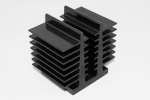 Extrusion aluminum black anodized parts